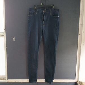 Just Black Dark Blue Stretch Skinny Jeans size 31